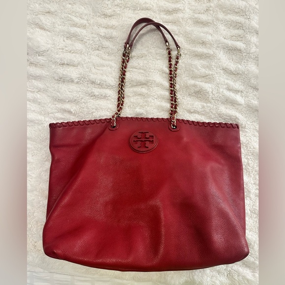 Tory Burch Red Tote Bag - Picture 6 of 11